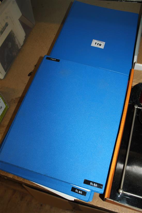 World stamp albums in 4 albums